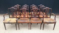 12 19th century antique dining chairs 37h 20w 18½hs 19d single 38h 23½w 18½hs 19½d carver _1.JPG